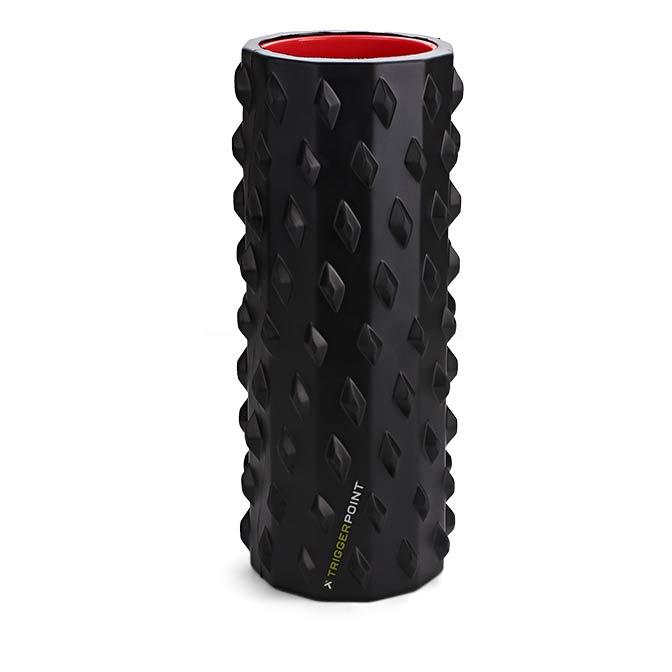 "The TriggerPoint CARBON™ Foam Roller has extra firm, high-profiled nodules that go deep into tissue for the toughest knots." 